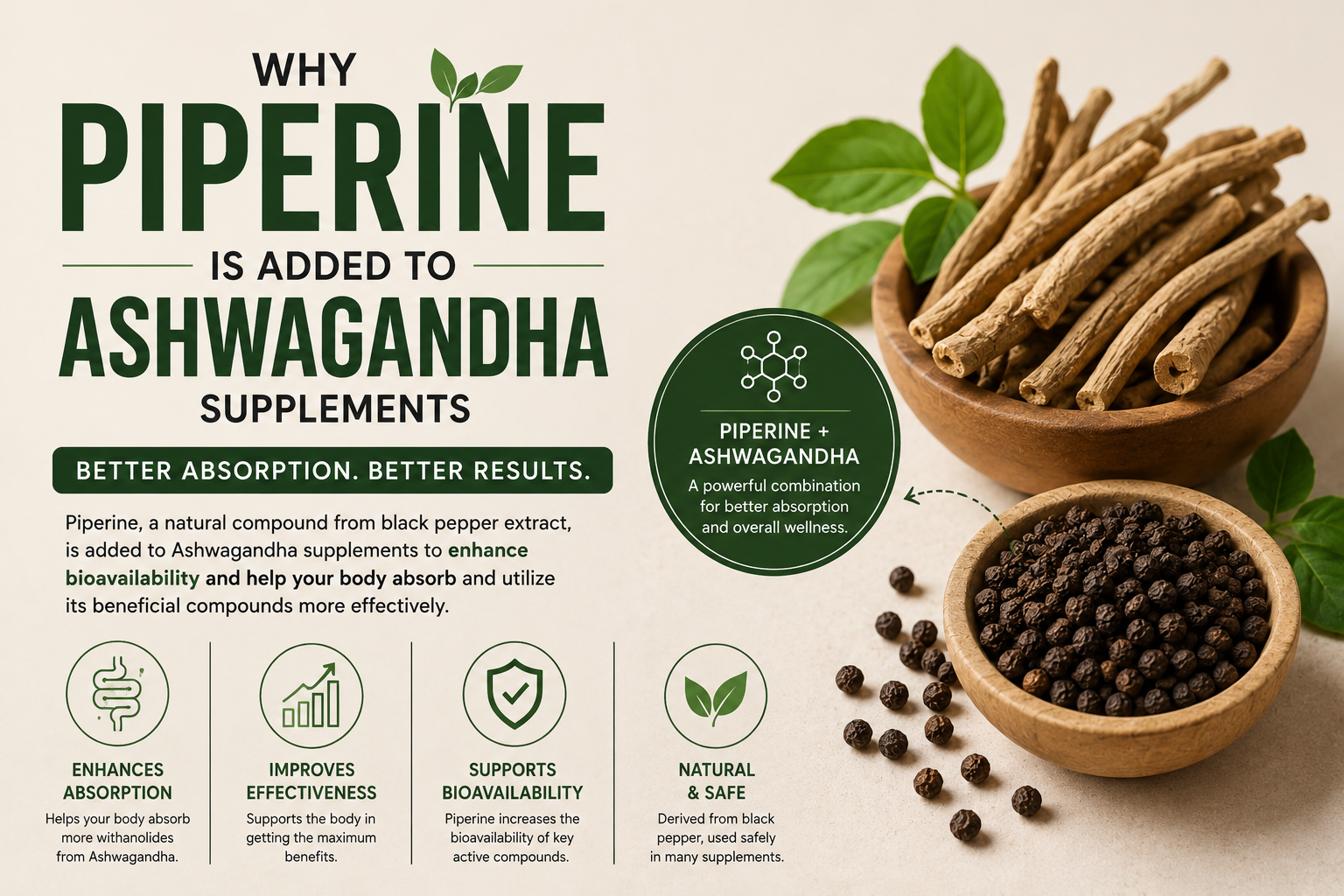 Why Piperine Is Added to Ashwagandha Supplements