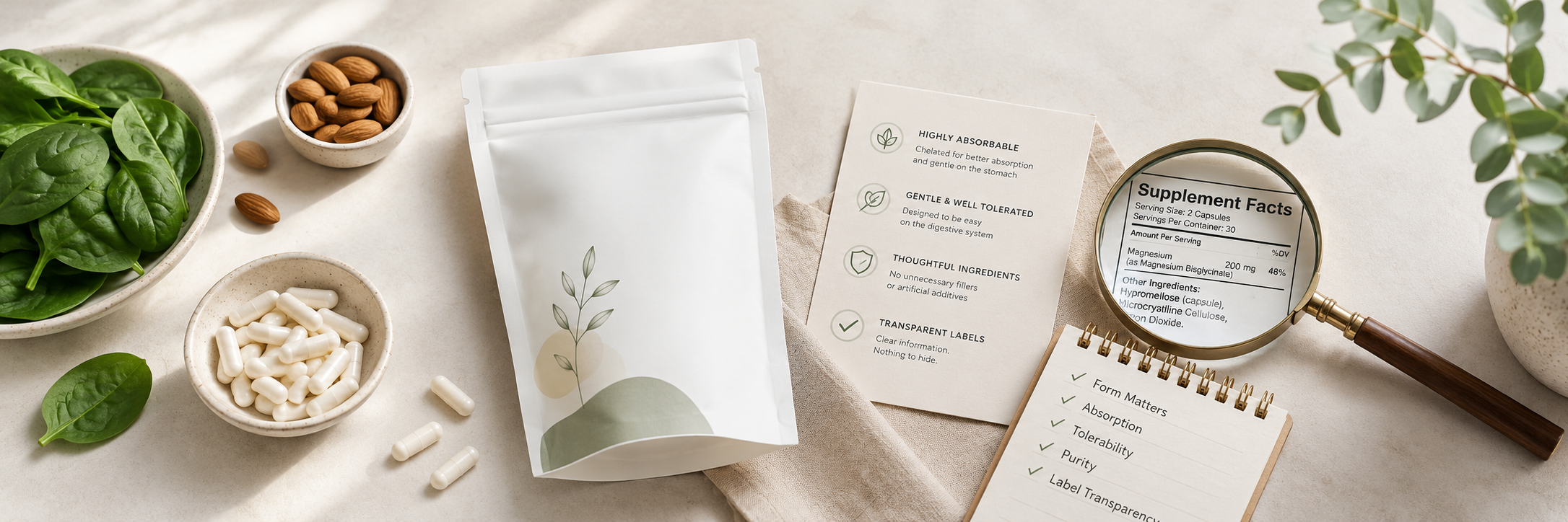 Magnesium Bisglycinate Explained: Why the Form Matters