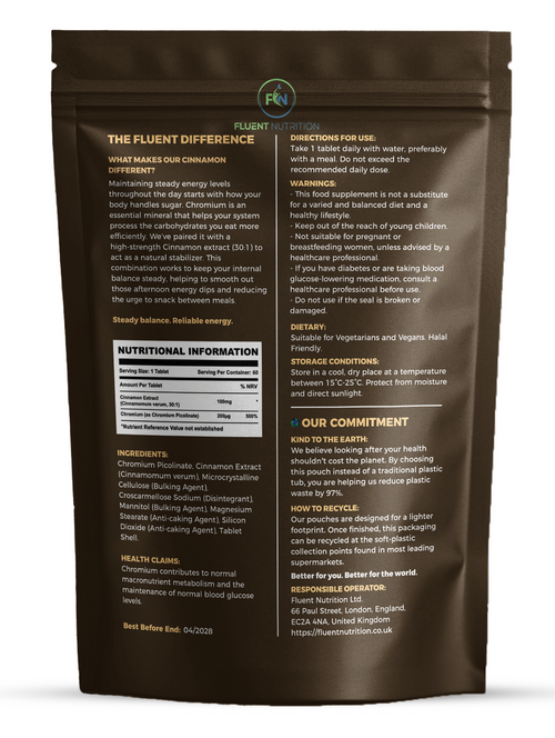 Cinnamon + Chromium 3000MG