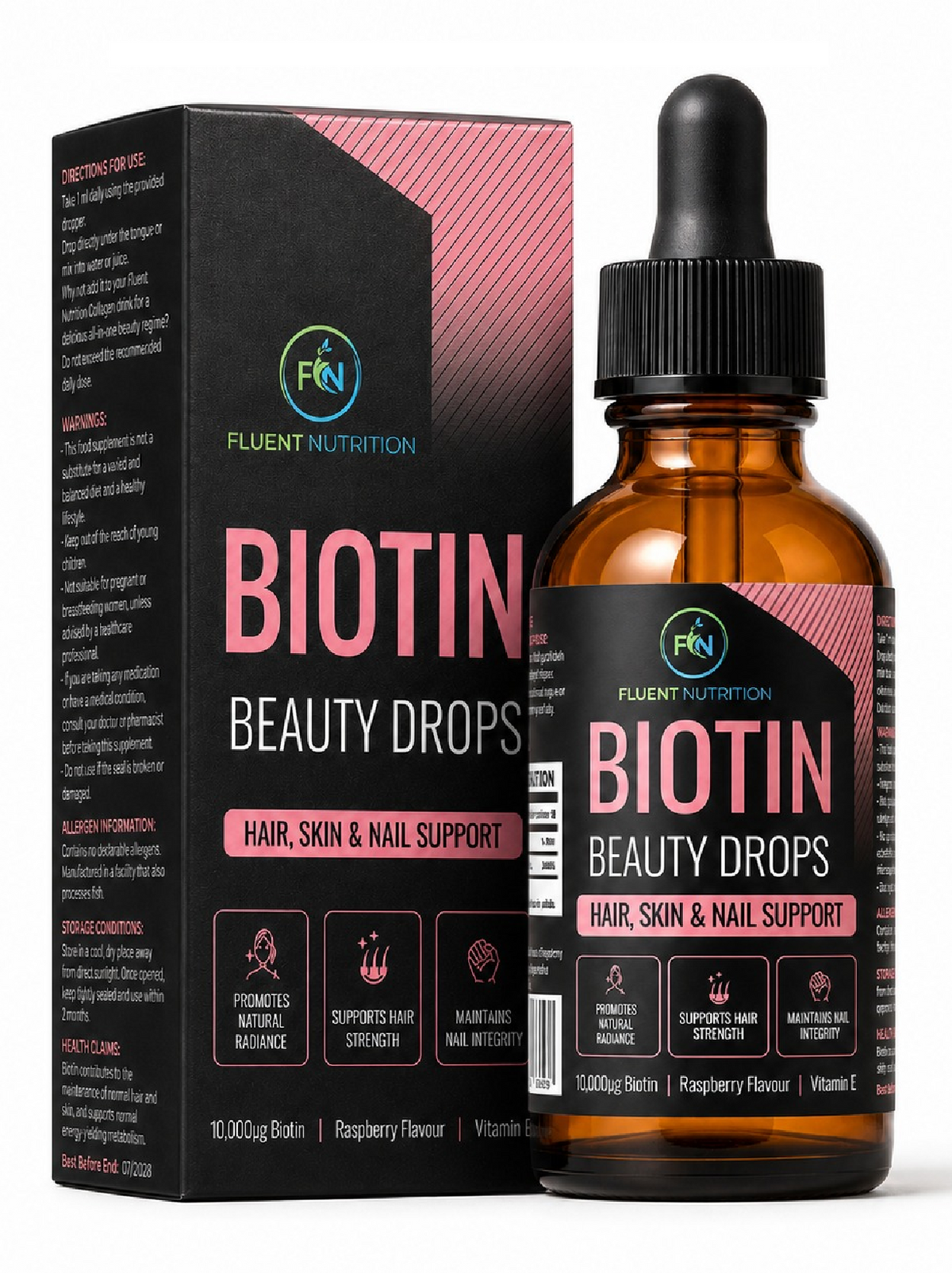 Biotin Beauty Drops: Hair, Skin & Nail Support